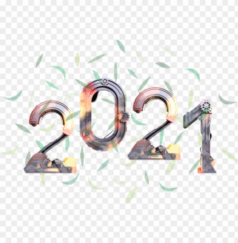 New Year Font Meter Design for Happy New Year 2021 for New Year HighQuality Transparent PNG Isolated Graphic Element