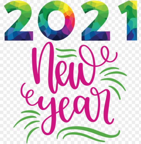 New Year Logo Line Meter for Happy New Year 2021 for New Year Clear PNG file