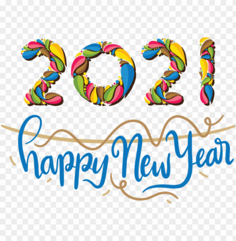 New Year Logo Line Meter for Happy New Year 2021 for New Year Isolated Artwork on HighQuality Transparent PNG