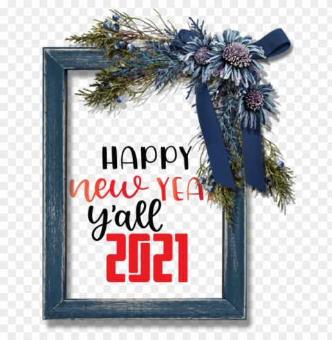 New Year Picture frame HOLIDAY ORNAMENT Christmas Ornament M for Happy New Year 2021 for New Year Clear Background PNG Isolation