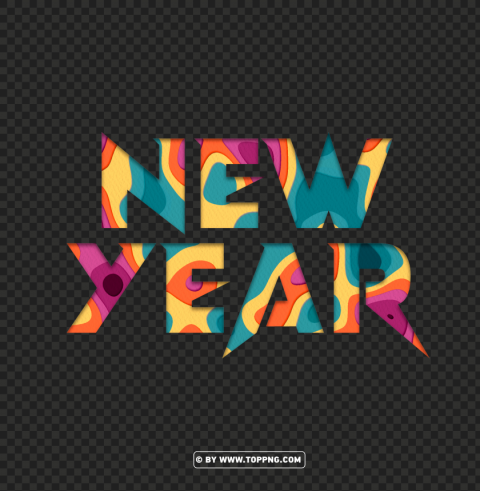 new year new style PNG with transparent background for free