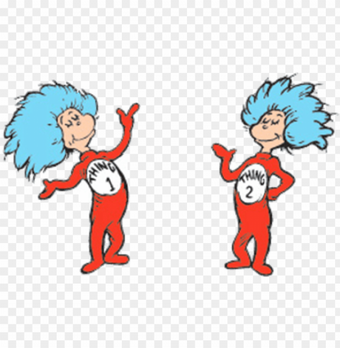 nice thing one and thing two images image thing 1 thing - cat in the hat knows Transparent PNG Isolated Illustrative Element