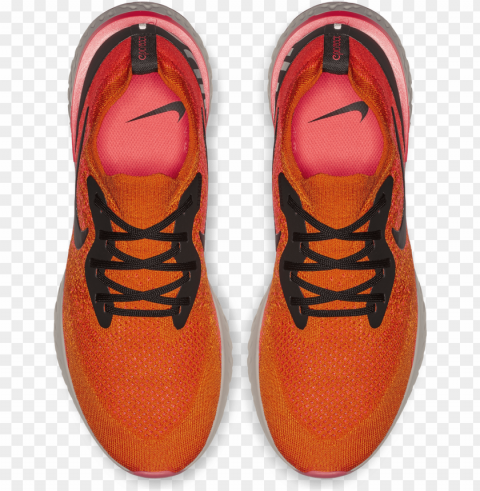 nike epic react flyknit copper flash Isolated Character on Transparent Background PNG