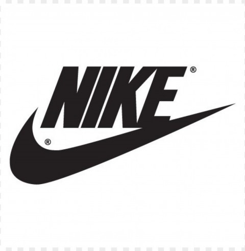 nike logo vector Isolated Artwork on Clear Transparent PNG