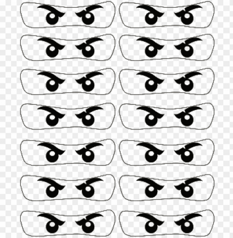 ninjago eyes printable black and white High-resolution transparent PNG images comprehensive assortment