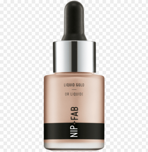 nip fab liquid gold highlighter rose gold 02 PNG Image Isolated with Clear Transparency