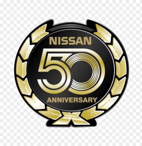 nissan 50 anniversary vector logo PNG graphics with clear alpha channel collection