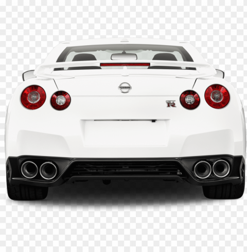 Nissan Gtr Rear View PNG Isolated Subject With Transparency