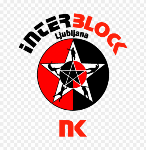 nk interblock ljubljana vector logo Isolated Illustration with Clear Background PNG