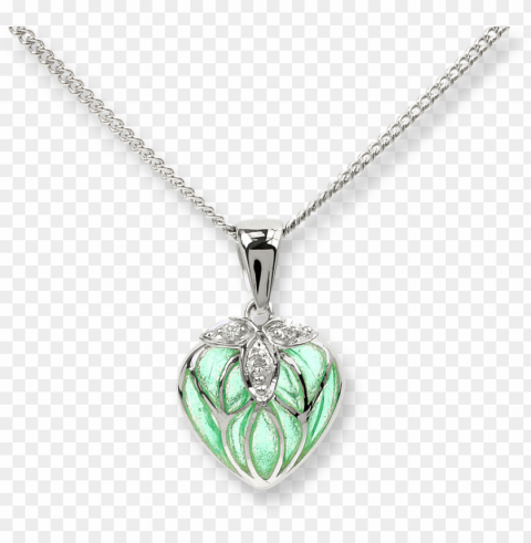 nle barr designs sterling silver heart necklace HighResolution PNG Isolated Artwork