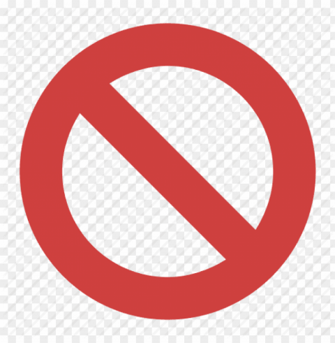 no sign PNG with transparent backdrop