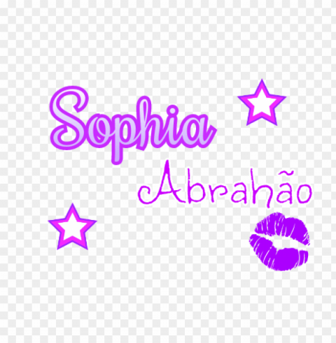 nome sophia PNG files with transparent backdrop