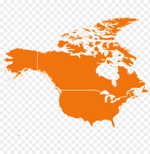 north america without mex PNG Image Isolated with High Clarity