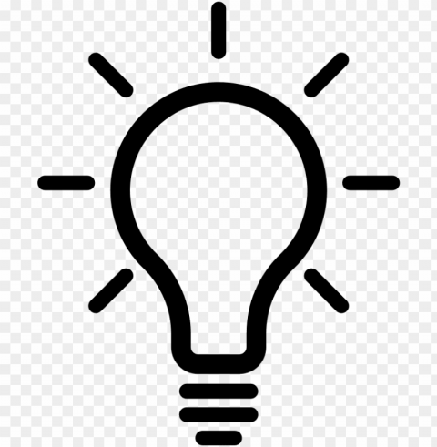 Noun Project Lightbulb Icon 1263005 Cc - Lightbulb Icon Free Download PNG Images With Alpha Transparency