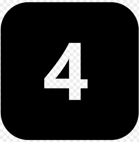 number 4 icon - number 4 icon PNG images with alpha transparency free