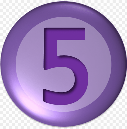 number 5 icon PNG images without restrictions