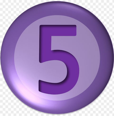 Number 5 Icon PNG Images Without Restrictions