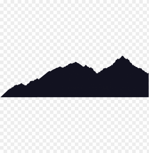 o to image - mountain range silhouette Isolated Subject in HighQuality Transparent PNG