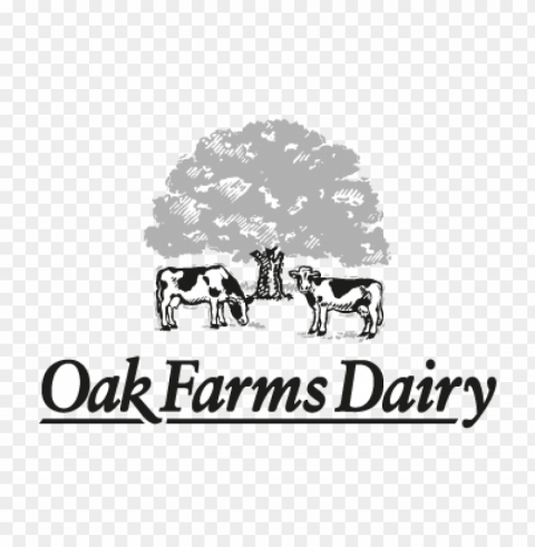 oak farms dairy vector logo free download Isolated Artwork with Clear Background in PNG