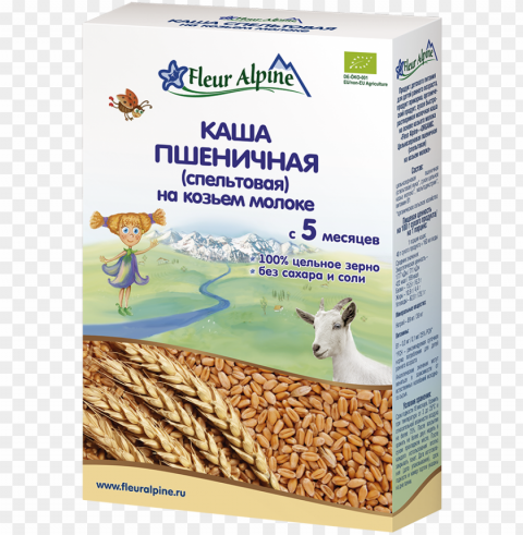 Oat Milk Baby Cereal Wheat From 5 Months Clear Background PNG Isolation