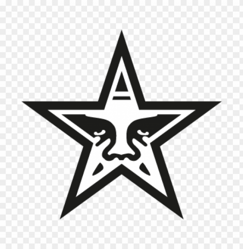 obey the giant star vector logo free Isolated Icon on Transparent Background PNG