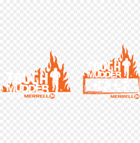 obstacle event logo - tough mudder logo white Isolated Subject with Transparent PNG