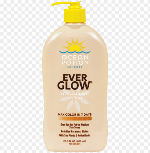 ocean potion ever glow self tanning lotion gives - ocean potion ever glow self tanning lotio Isolated Design Element in PNG Format