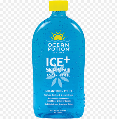 ocean potion ice skin repair soothing gel provides - ocean potion after sun lotio PNG images with no limitations