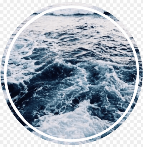 #ocean #water #circle - ocean aesthetic PNG Object Isolated with Transparency