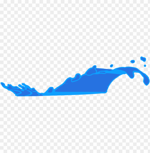 ocean water splash Isolated Graphic on Clear PNG