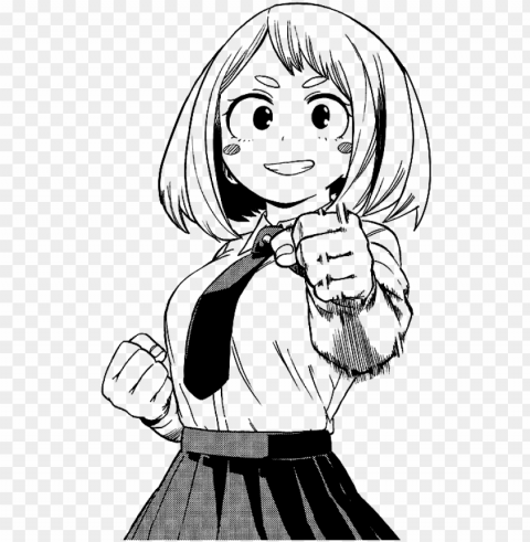 ochako cap im late for her birthday - my hero academia pride icons Transparent Background Isolated PNG Art