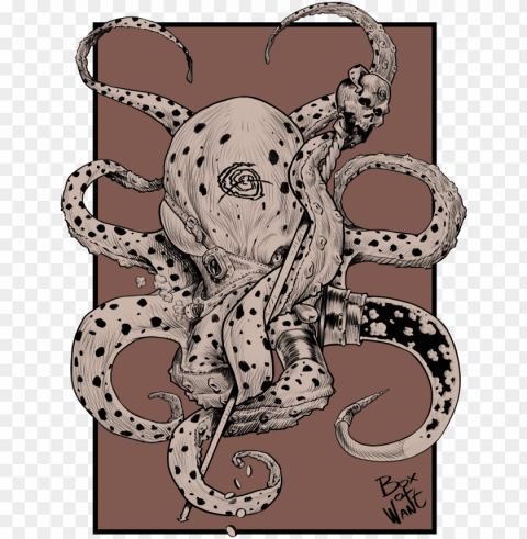 octopus necromancer - illustratio PNG with no background free download