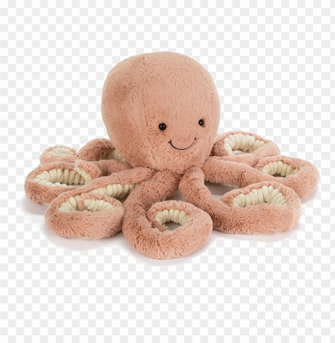 octopus toy transparent image - jellycat odell octopus toy PNG for t-shirt designs