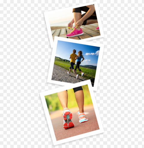 of all the ways to keep fit running has to be one - foot Transparent Background Isolation in PNG Image