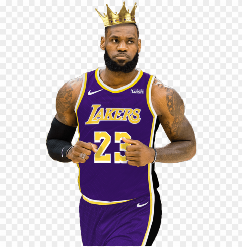 of lebron james in the brand new los angeles lakers - lebron james lakers cartoo PNG objects