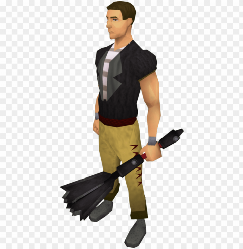 off hand black mace the runescape - cosplay Isolated PNG Graphic with Transparency