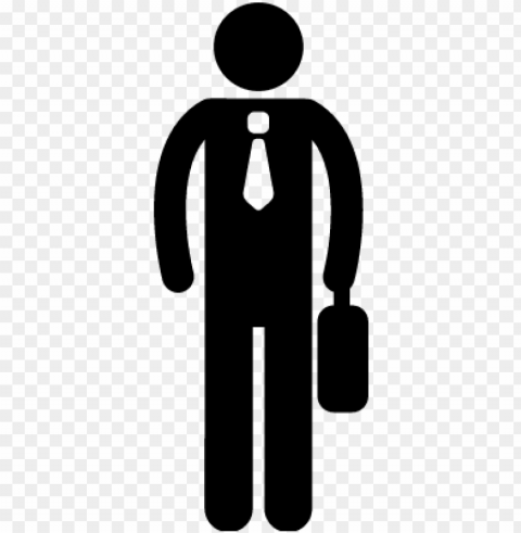 office worker silhouette vector - office worker icon Isolated Element on Transparent PNG