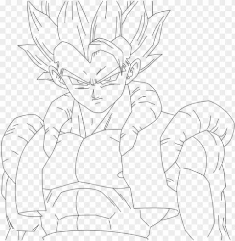 Ogeta Ssj5 Coloring Pages 3 By Elizabeth - Gogeta Transparent Background Isolated PNG Figure