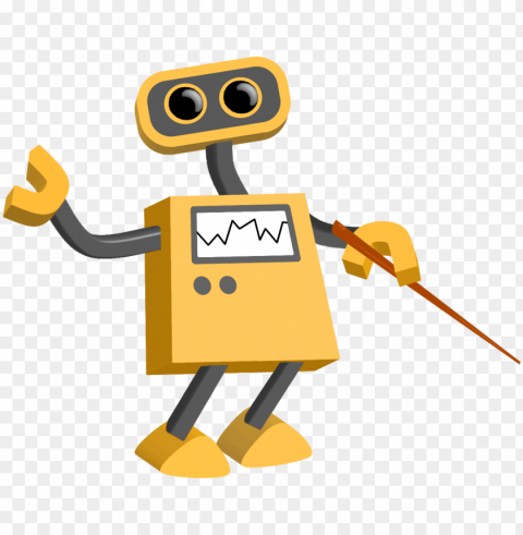 ointer position 5 of - cute robot PNG Image with Transparent Isolated Design
