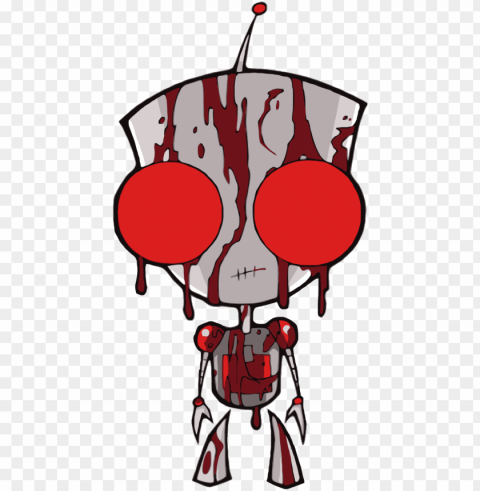 okeball clipart clip art - invader zim bloody gir PNG images with clear background