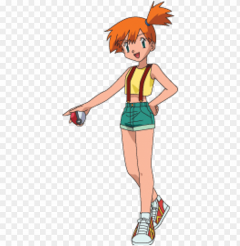 okemon misty PNG with transparent overlay