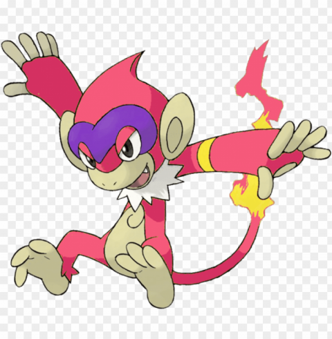 Okemon Monferno Isolated PNG Graphic With Transparency