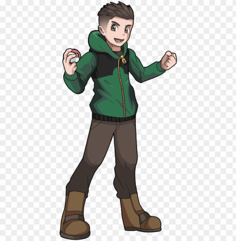okemon trainer allan fullbod - pokemon trainers portraits PNG Graphic Isolated on Transparent Background