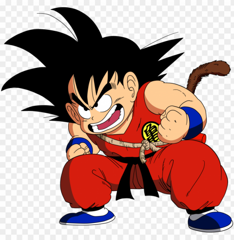 oku megapost - dragon ball kid goku 3 Transparent PNG Isolated Item with Detail