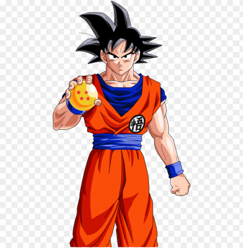 oku transparent - goku con una esfera del drago ClearCut Background PNG Isolation PNG transparent with Clear Background ID ff58d419