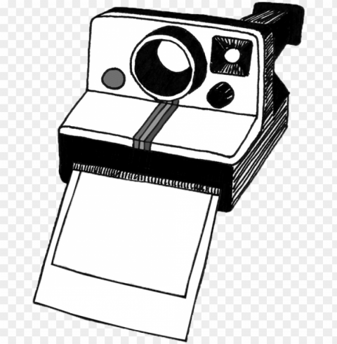 olaroid camera clipart black and white - polaroid camera clipart Isolated Element in HighResolution Transparent PNG