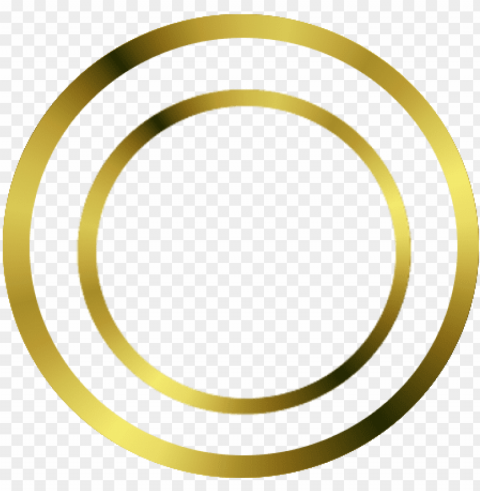 old circle - golden circle Transparent Background PNG Isolated Design