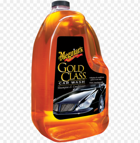 old class car wash shampoo & conditioner - meguiars gold class Isolated Element in Transparent PNG