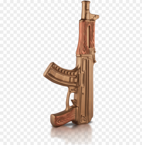 Old Colored Ak 47 Akm Vodka - Assault Rifle PNG Image With Transparent Isolated Graphic