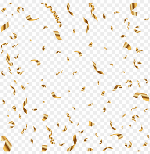 old confetti transparent clip art - metallic gold confetti PNG Image with Isolated Graphic Element